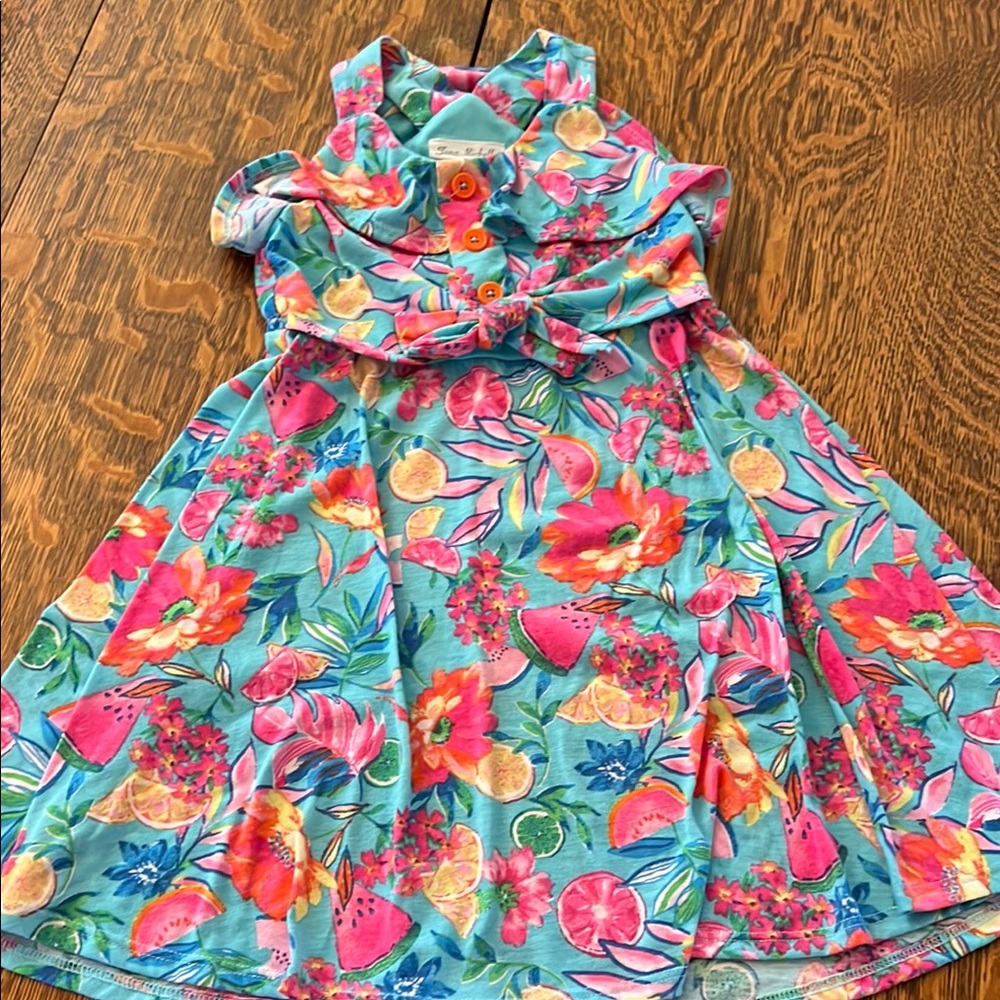 Floral Kids Dress - Multicolor